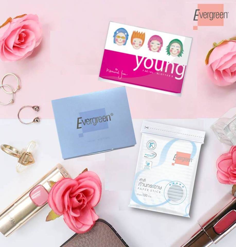 Young Natural Face กระดาษซับมันยังเนเจอรัลเฟซ 100 แผ่น, Evergreen Young Natural Face, Evergreen Young Natural Faceรีวิว, Evergreen Young Natural Faceราคา, Evergreen Young Natural Faceพร้อมส่ง, กระดาษซับหน้าEvergreen Young Natural Face